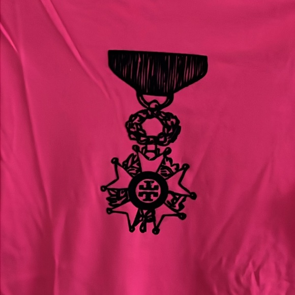 Tory Burch Long sleeve knit velvet logo shirt - Picture 2 of 5